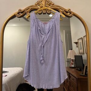 Calypso St Barth Lavender Tassel Tank